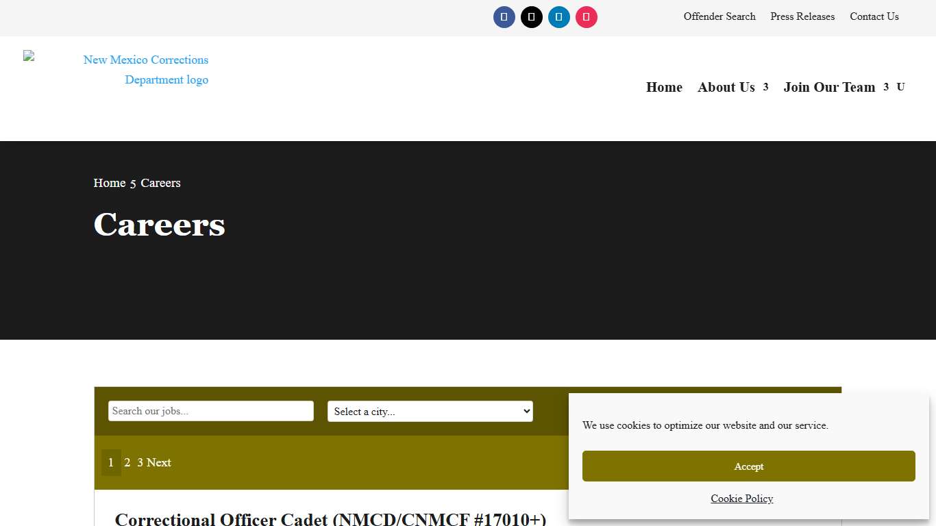 Careers | New Mexico Corrections Department